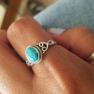 Turquoise sterling silver ring